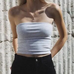 Brandy Melville Heather Gray Top